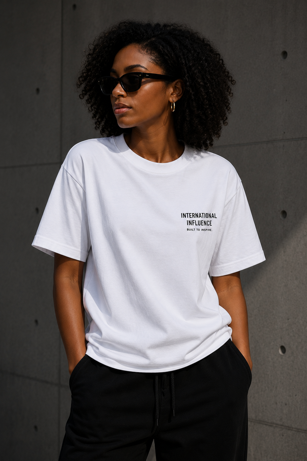 nternational Influence Essential Tee – White