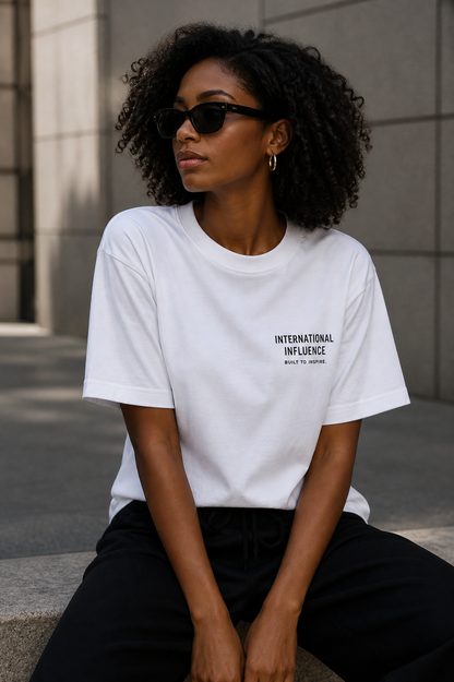 nternational Influence Essential Tee – White